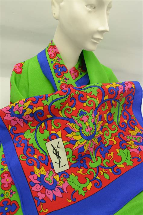 Foulard Yves saint laurent in Lana Antracite 